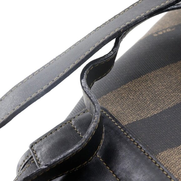 FENDI Pekan Backpack Daypack Brown PVC Women - Picture 8 of 12